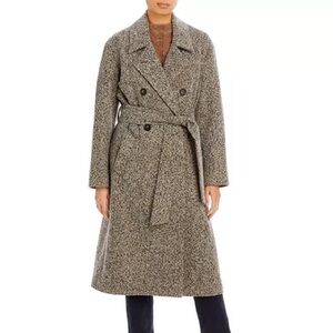 VINCE Double Breasted Pebbled Wool Coat, Sz Medium, LIKE NEW!